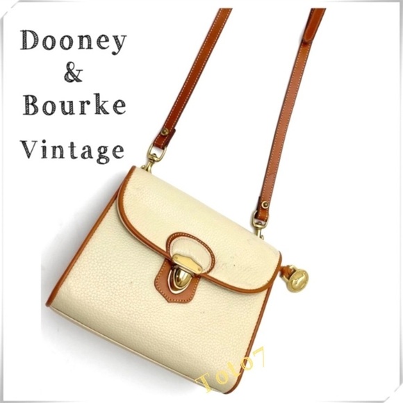 Dooney & Bourke Handbags - DOONEY & Bourke Vintage Leather Mini Crossbody Bag in Vanilla Cream White